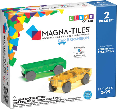 Magna-Fliesen | Autos grün gelb 2-teiliges Set