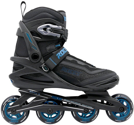 Roces Icon X 80 Inline Skates - Inlineskates - Schwarz Blau - Größe 42