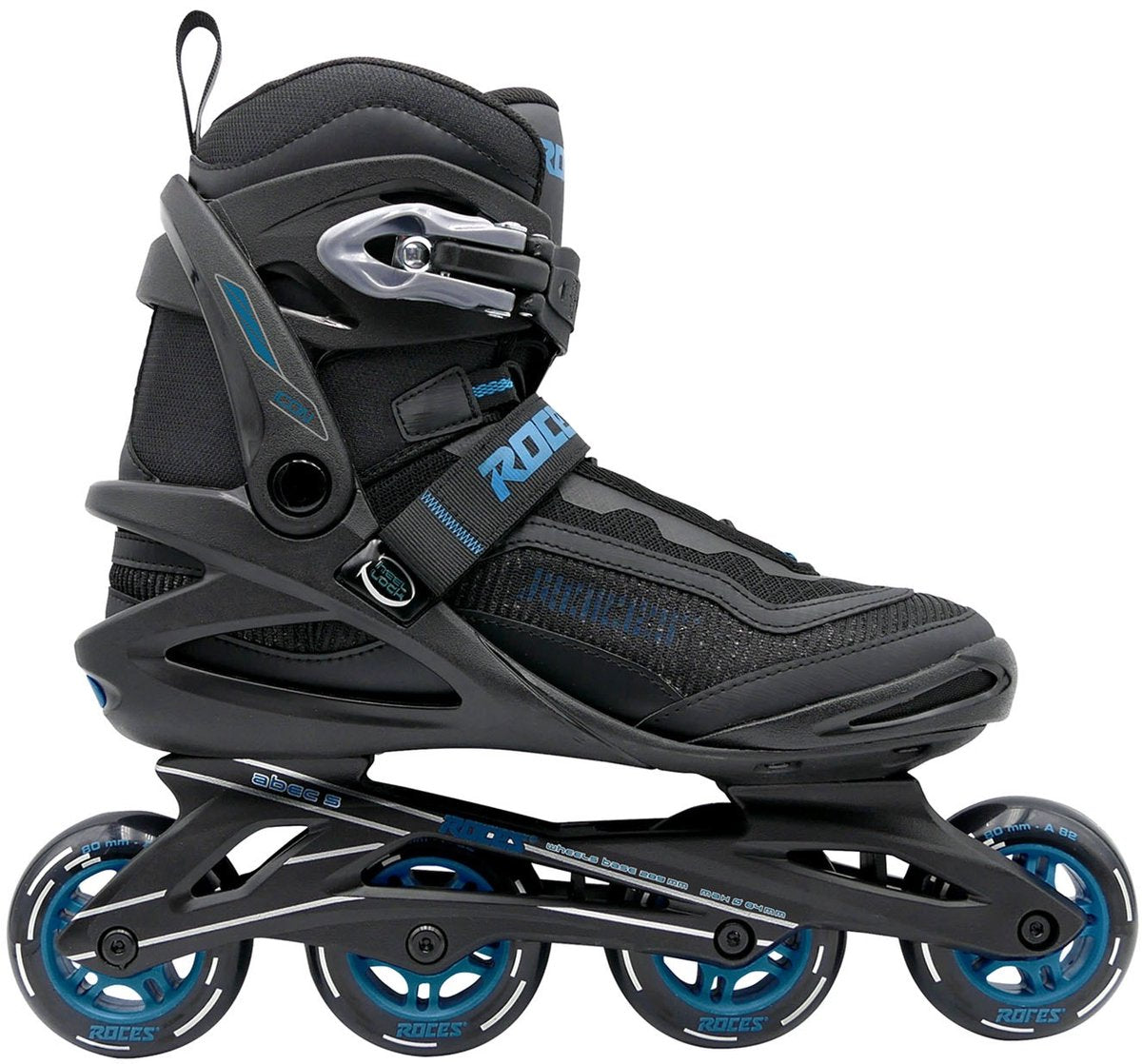 Roces Icon X 80 Inline Skates - Inlineskates - Schwarz Blau - Größe 44