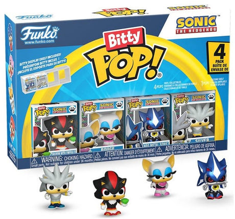 Funko Sonic Bitty Pop! Vinylfigur 4er-Pack Schatten 2,5 cm Minifigur - 2 cm