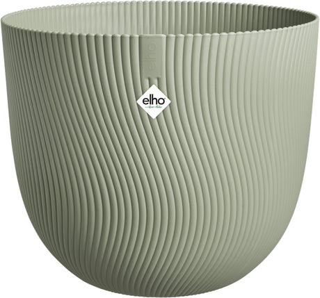 Elho sereh rond 40 - bloempot voor binnen buiten - 100% gerecycled plastic - ø 39.0 x h 33.3 cm - scandinavisch groen