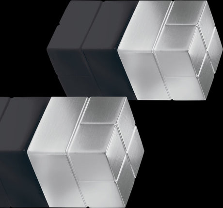Sigel-Magnete – 20 x 20 x 20 mm – C20 superstark – Silber – 2 Stück – si-ba706