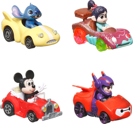 Hot Wheels Rennverse Disney, 4er-Pack