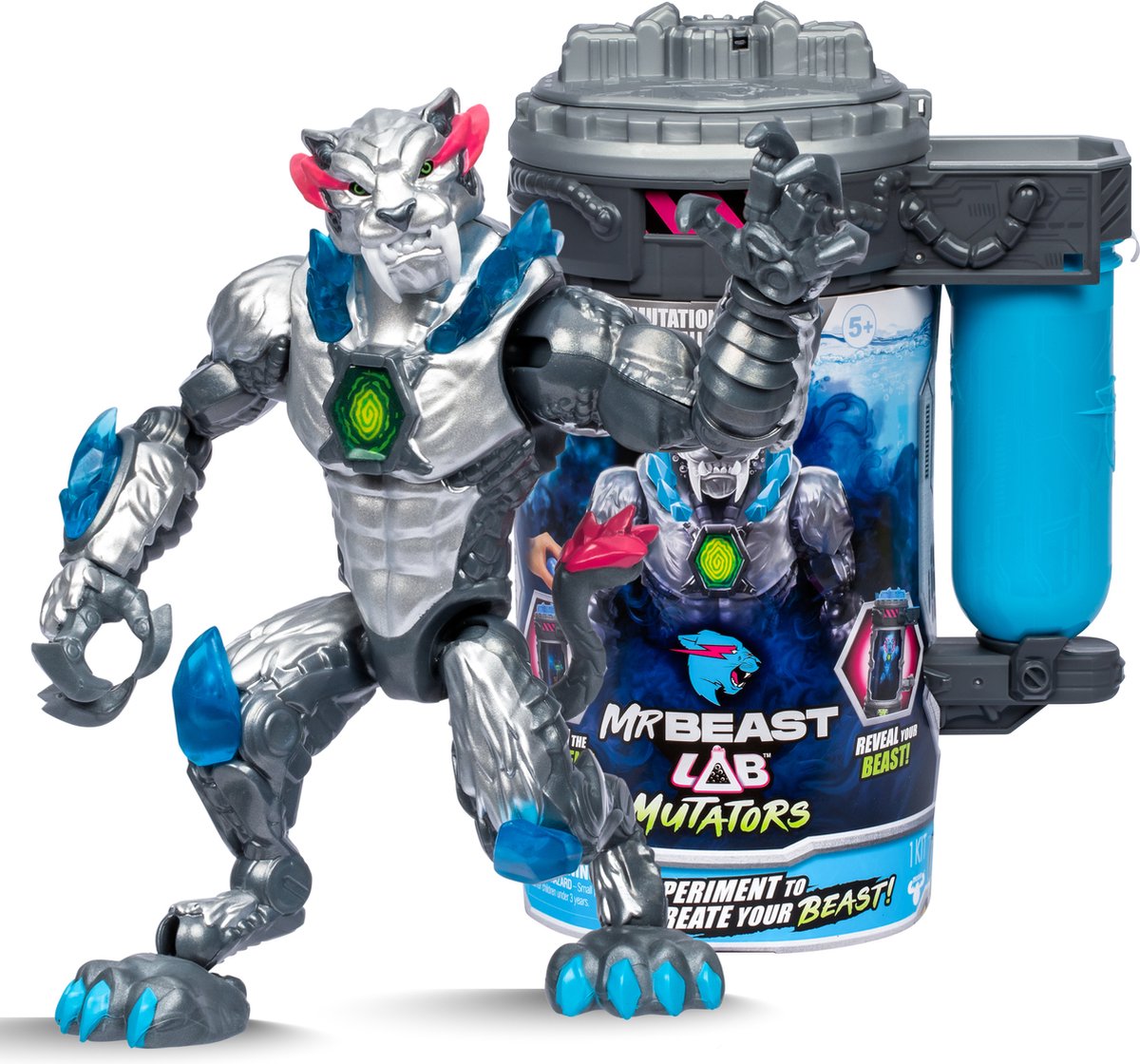 MrBeast Lab Mutator Metallic Panther Actionfigur