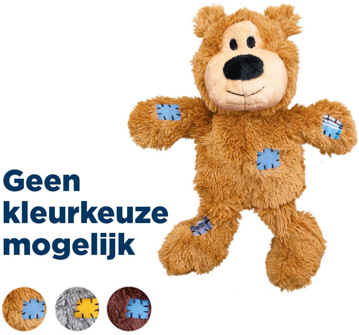 Kong Wild Club Bär – Hundespielzeug – verschiedene Farben – 31,5 cm
