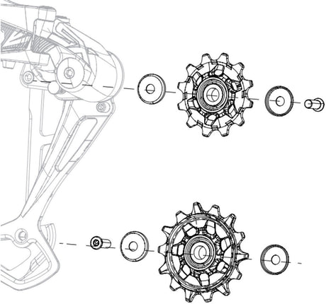 Sram nx sx eagle 12v Umwerferradsatz schwarz