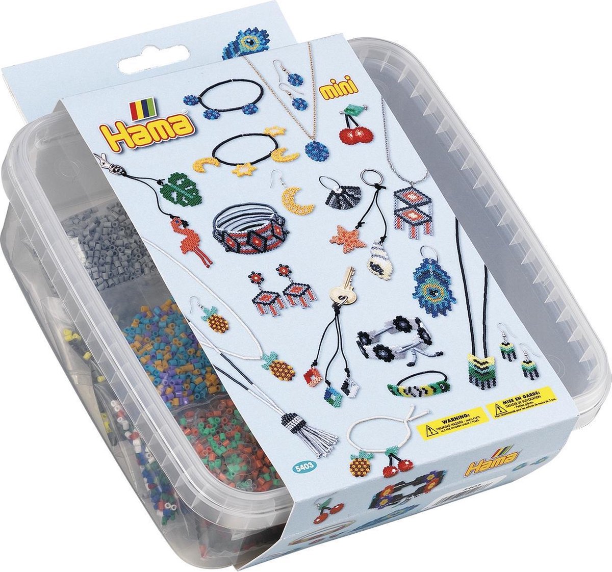 Hama Mini-Bügelperlen-Set im Karton, 10.500-tlg.
