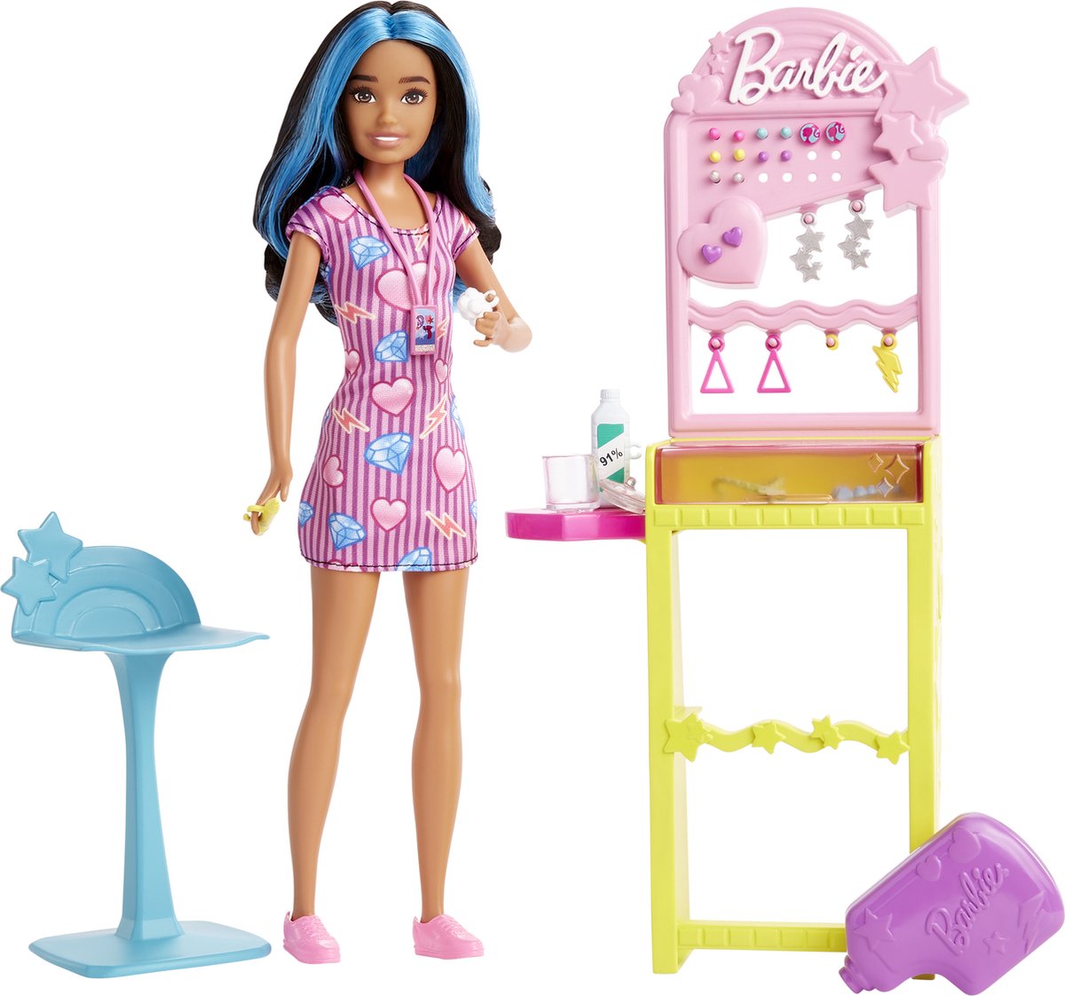 Barbie-Skipper-Puppe und Zubehör für die ersten Aufgaben