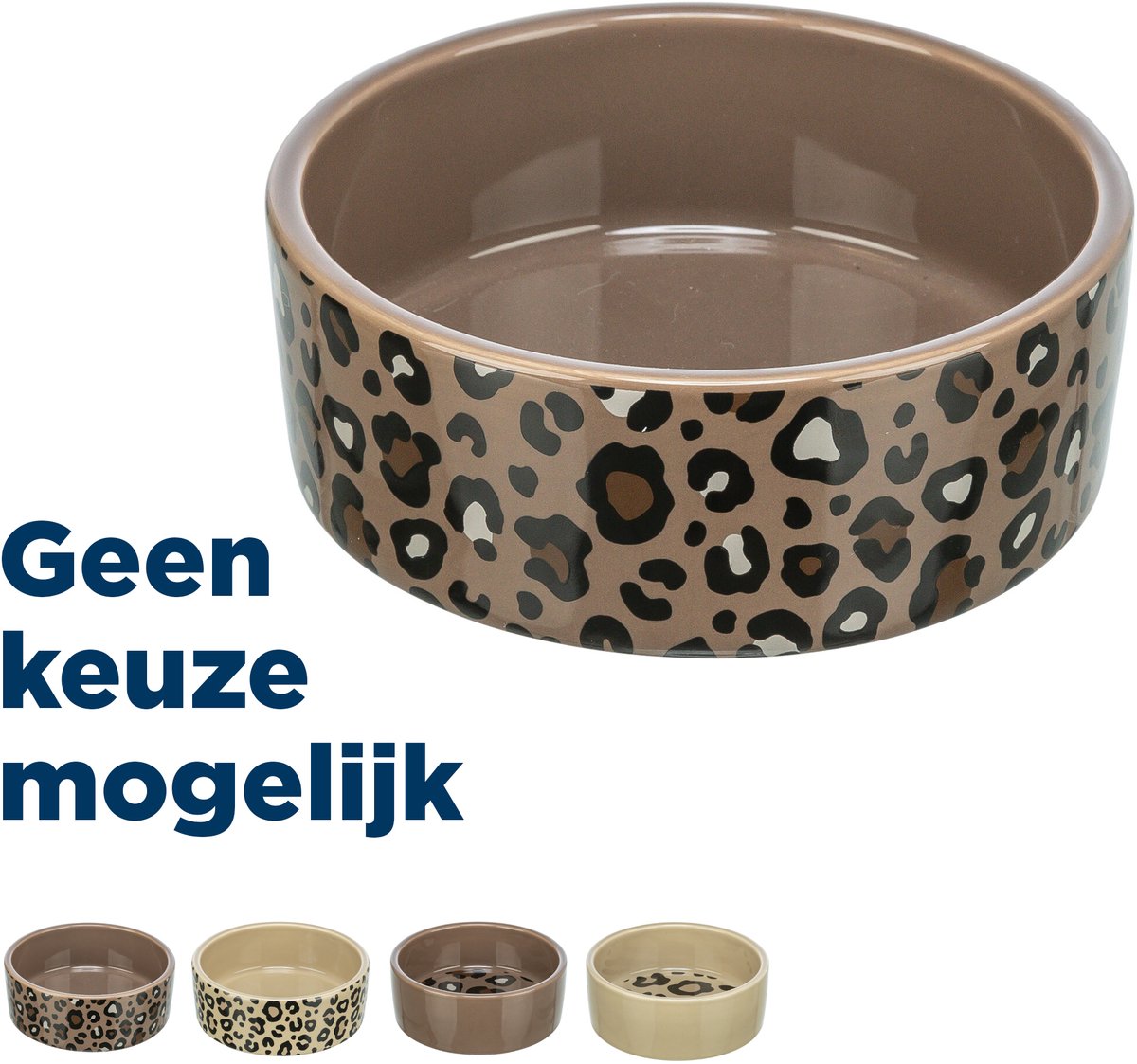Trixie Futternapf Trinknapf Löwe Katze Keramik Leopardenmuster sortiert