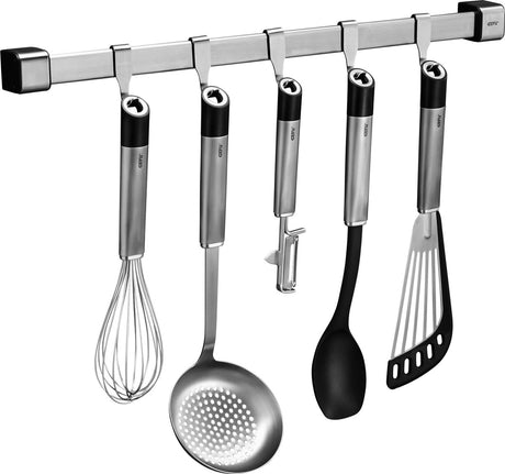 Gefu smartline Küchenreling – 50 cm – Edelstahl-Aufhängesystem für Küchenutensilien