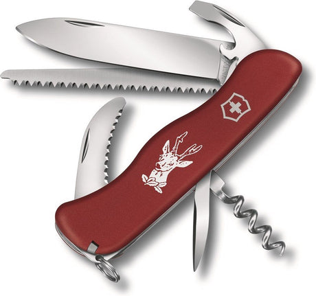 Victorinox Hunter Red Schweizer Taschenmesser – 12 Funktionen – Rot