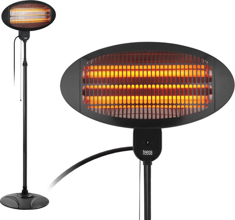 Teesa tsa8050 – elektrischer Terrassenheizer, 3 Einstellungen