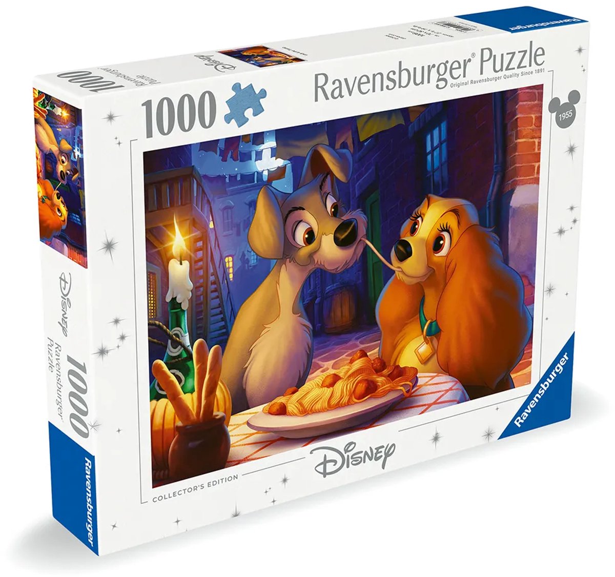 Ravensburger Puzzle Disney Lady und der Tramp 1000 Teile Erwachsene.