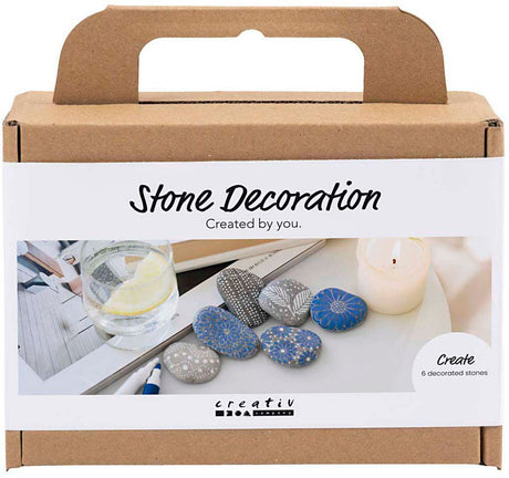 Creativ Company Mini-Hobby-Set Steindekoration, blau, 1 Box