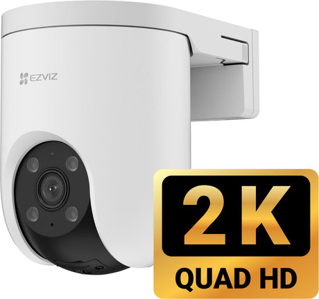 Ezviz H8C SE 2K-Außenkamera – 360° Schwenk-/Neigefunktion – Farb-Nachtsicht – KI-Auto-Tracking durch Personenerkennung – wetterfest – kompatibel mit Alexa und Google Assistant – keine monatlichen Kosten