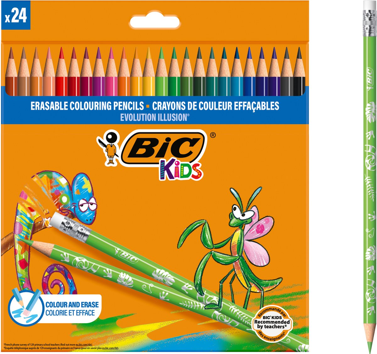 BIC Kids Evolution Ausrüstung farbige Stifte, 24st.