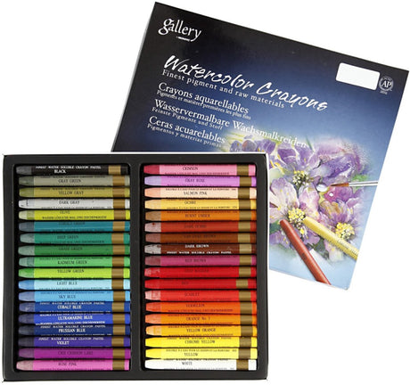 Mungyo Aquarellstifte, L: 9,3 cm, verschiedene Farben, 36 Stück, 1 Box