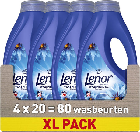 Lenor Flüssigwaschmittel - Meeresbrise - 4 x 20 Waschgänge
