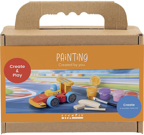 Creativ Company Mini-Hobby-Set Malen, Rennautos, bunt, 1 Box