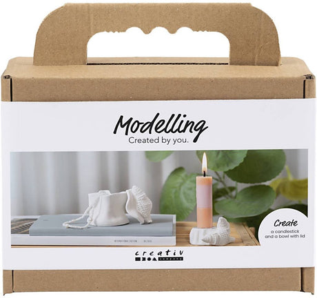 Kreativunternehmen https: www.cchobby.nl mini-hobbyset-boetseren-candlestick-with-shells-off-white-1-box
