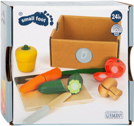 Small Foot - Schneide- und Spielgemüse-Set aus Holz, 13-teilig.