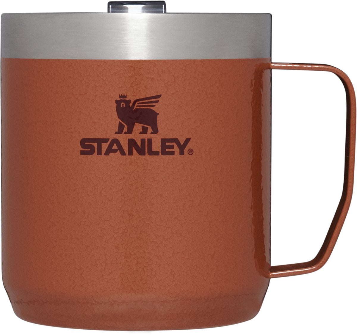 Stanley Alltags-Camp-Becher 350 ml – hält 1,5 Stunden warm – vakuumisolierter Campingbecher – BPA-frei – spülmaschinenfest – Thermosbecher aus Edelstahl – Hammerschlag-Ton