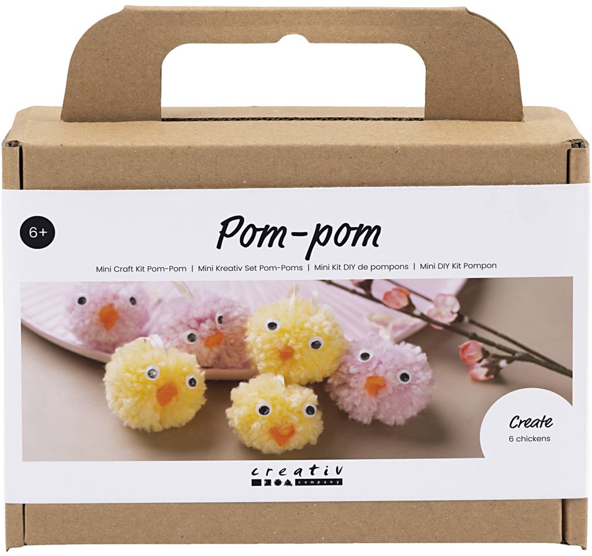 Kreativunternehmen https: www.cchobby.nl mini-hobbyset-pompom-chicks-diverse-colours-1-box