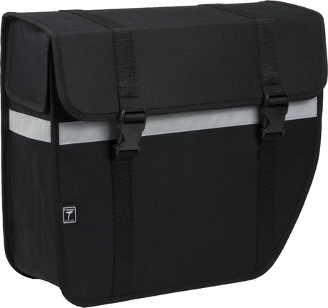 Willex Single Fahrradtasche Shopper – abgeschrägt – rechts – 17l – Schwarz