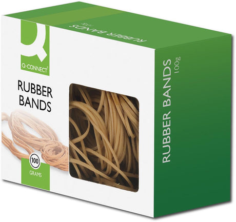 Q-connect 10 stuks grotere elastiekjes 10 mm × 127 mm – rubber elastieken