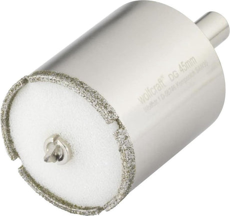 Wolfcraft - Fliesenbohrer 45mm - Diamantbohrer mit Zentrierbohrer - 5928000