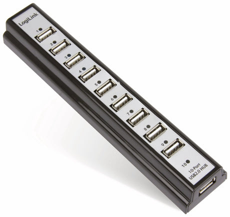 Logilink 10 Ports Hub – extern – USB2.0 – aktiv