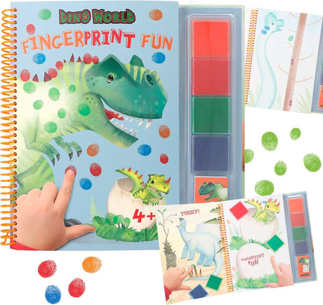 Depesche – Dino-Welt-Fingerabdruck-Spaß – Malbuch