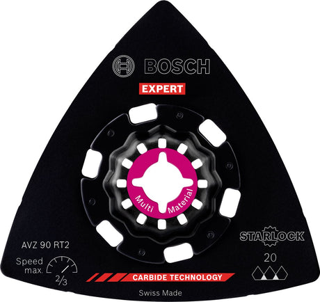 Bosch 2608900045 Expert Starlock Hartmetall-Schleifplatte Multimaterial AVZ90RT2
