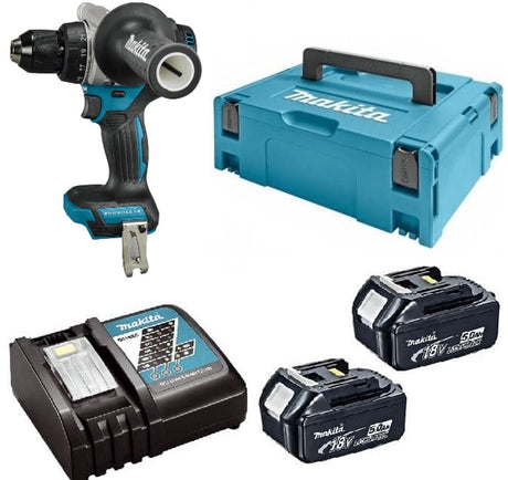 Makita ddf492rtj | LXT-Akku-Bohr-/Schraubendreher 18 V in MBox (2x 5,0-Ah-Akku + Schnellladegerät) – ddf492rtj