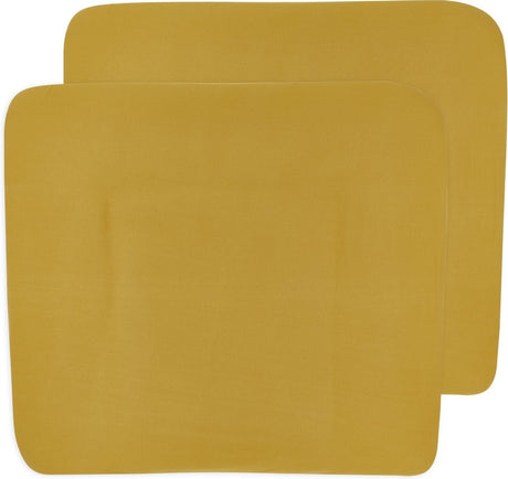 Meyco Baby Uni Wickelauflagenbezug – 2er-Pack – Honiggold – 85 x 75 cm
