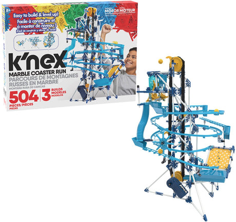 K'nex-Kugelbahn mit Motor, 504-tlg.