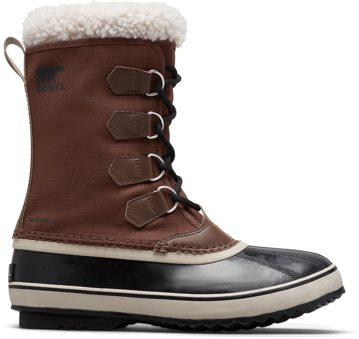 Sorel 1964 Pac™ Nylon WP Herren-Schneestiefel – Tabak, Schwarz – Größe 46