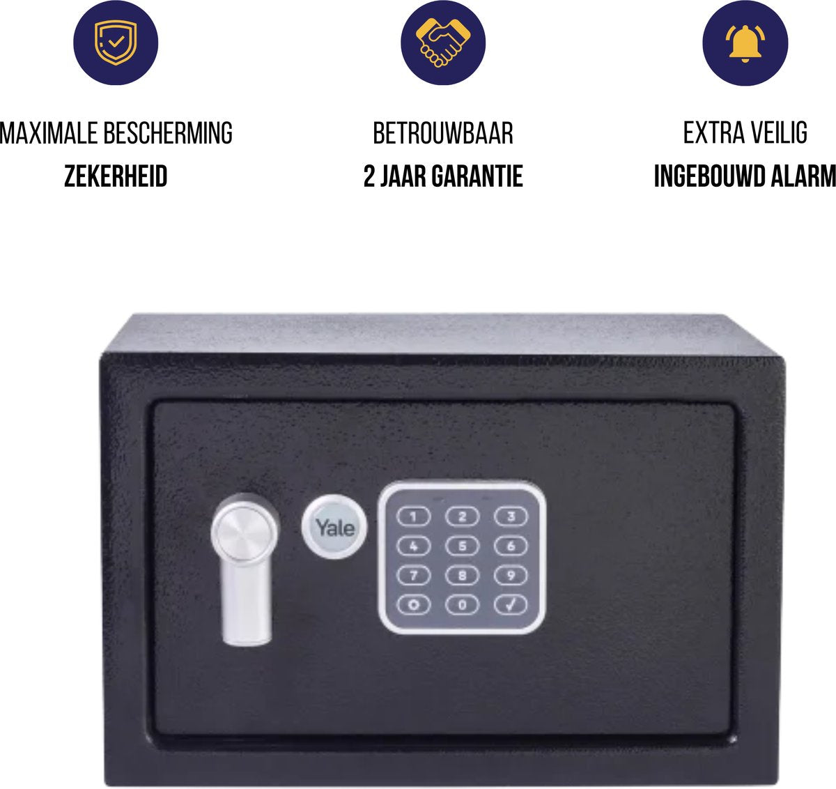 Yale – elektronischer Safe mit Alarm – mittel – Standardschutz