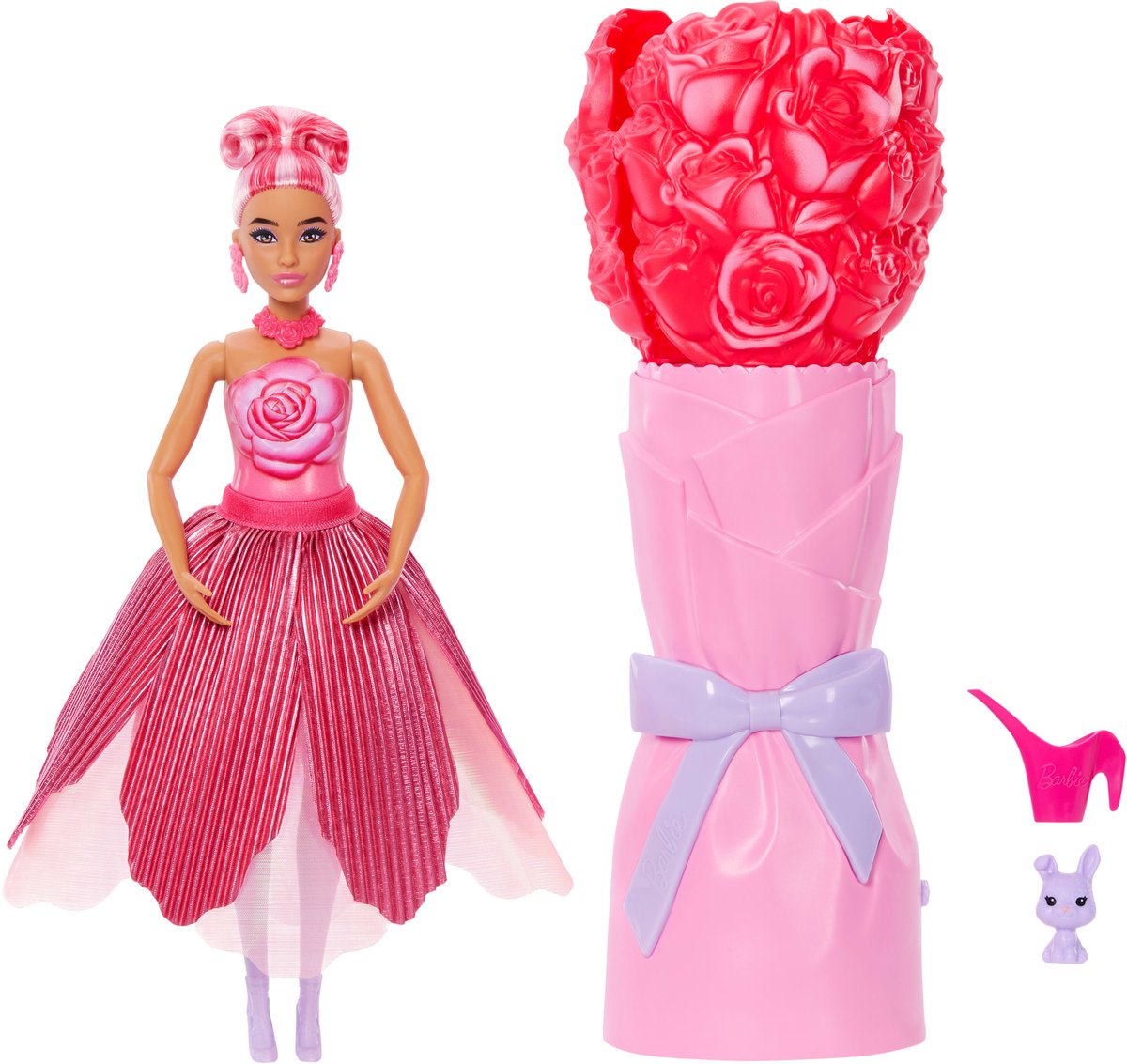 Barbie enthüllt Blumenüberraschung, rote Rose