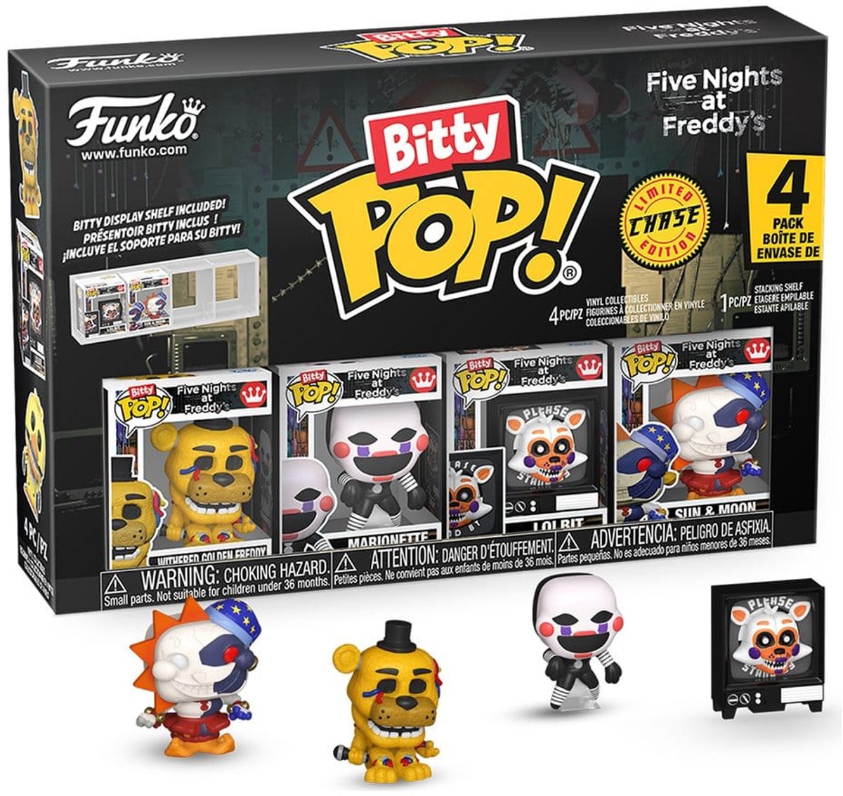 Funko five nights at freddy's bitty pop! vinyl figure 4-pack series 5 2,5 cm mini-figuur - 2cm