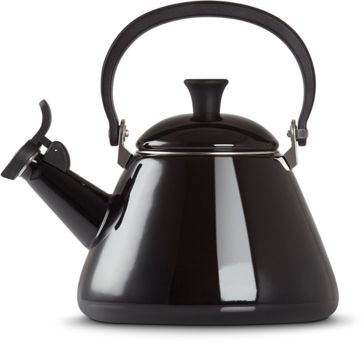 Le Creuset Pfeifkessel Kone - Ebenholzschwarz - 1,6 Liter - Induktionsgeeignet -