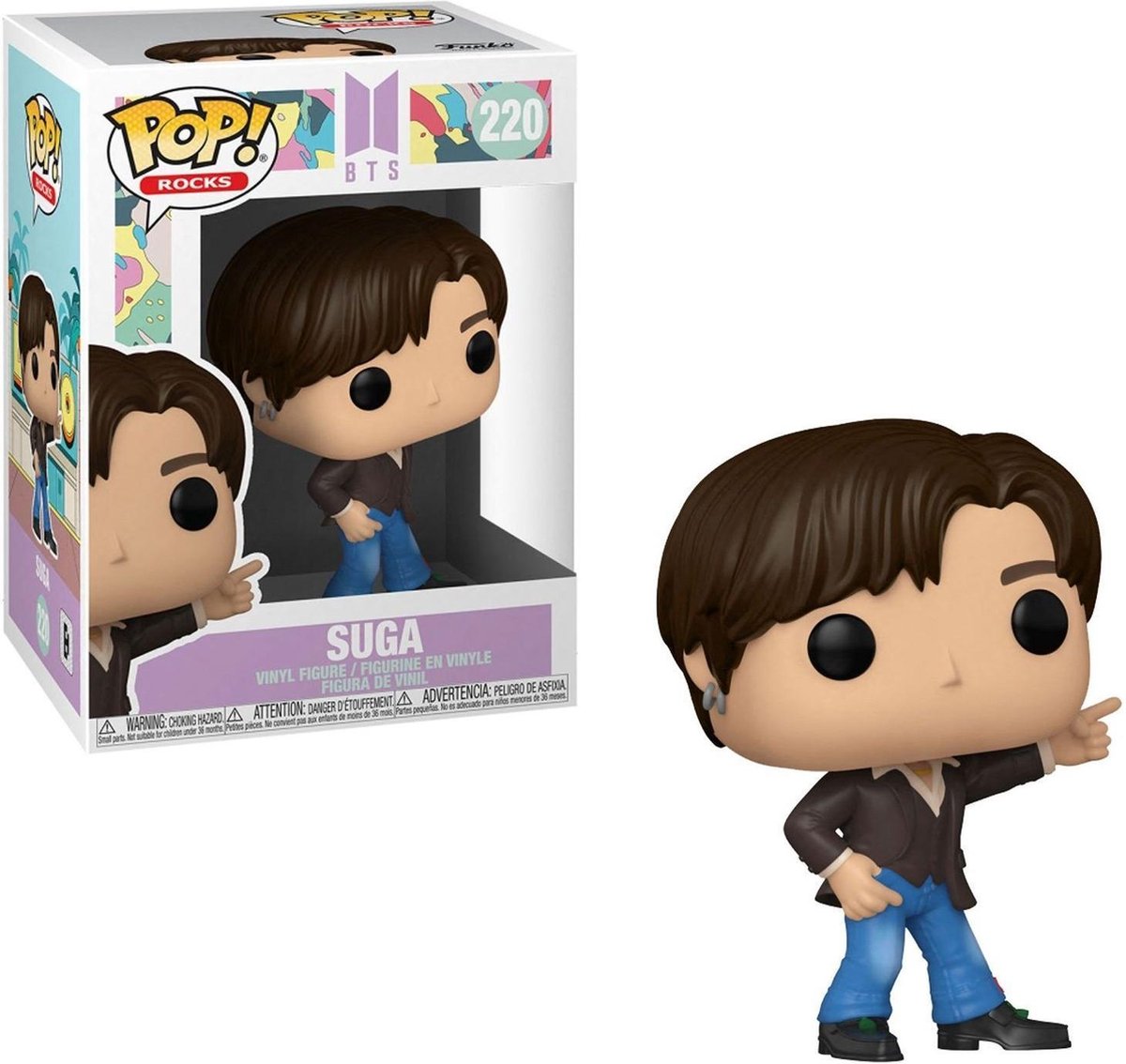 Funko BTS Sammelfigur Pop! Felsen Suga Dynamit 9 cm mehrfarbig
