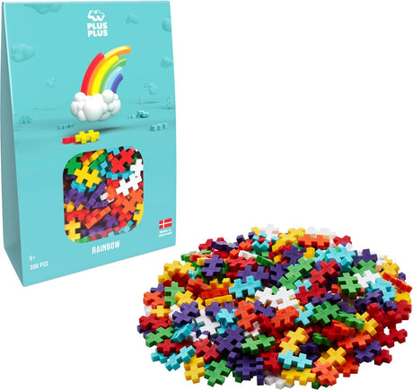 Plus-Plus Basic Rainbow 300-teiliger Baukasten – 3977 – Konstruktionsspielzeug – Konstruktionsspielzeug – Set mit Bausteinen – ab 5 Jahren