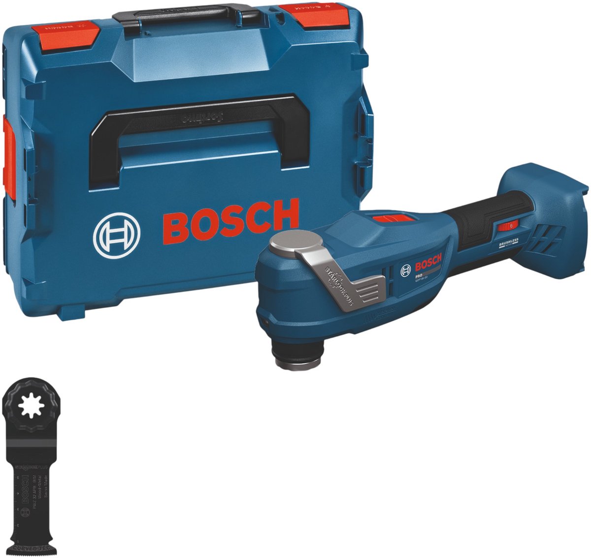 Bosch Blue Gop 18V-30 Profi-Akku-Multitool, 18V-Gehäuse in L-Boxx | ohne Batterien und Ladegerät - 06018g3001