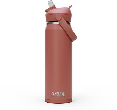 Camelbak Thrive Flip Straw – Vakuumisoliert – Isoliertrinkflasche – 750 ml – Rot (Sierra Red)