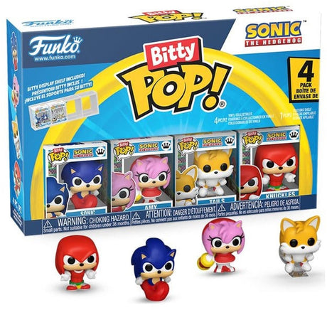 Funko Sonic Bitty Pop! Vinylfigur 4er-Pack Sonic 2,5 cm Minifigur - 2 cm