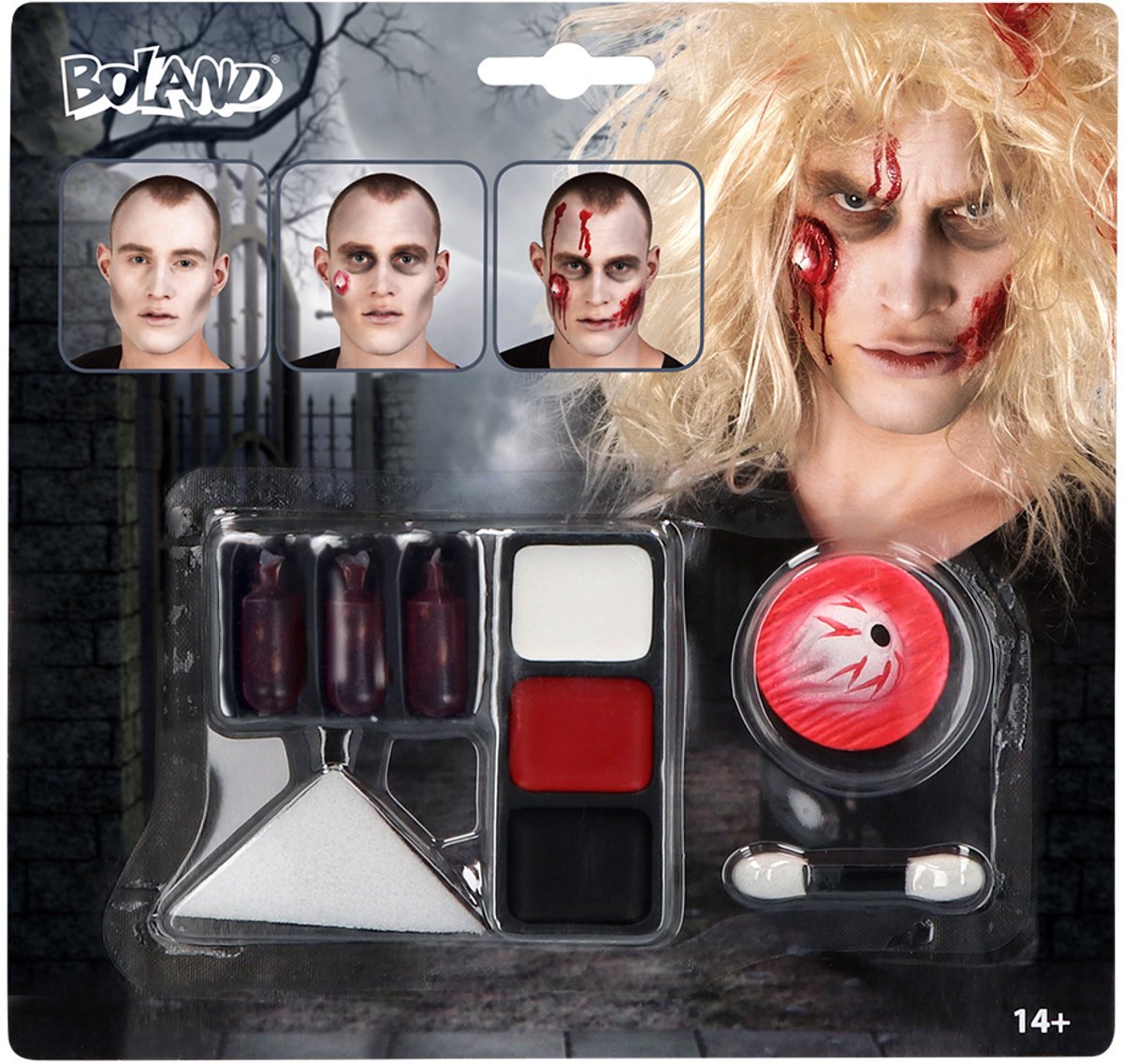 Boland - set schmink zombie - - schminkset - carnaval, halloween, themafeest - halloween schmink - horror