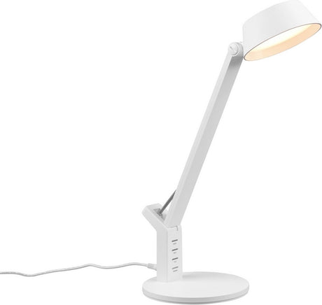 Trio ava - Tischleuchte - weiß matt - inkl. 1x SMD 5,2W - USB-Eingang - Ladefunktion - Schreibtischlampe