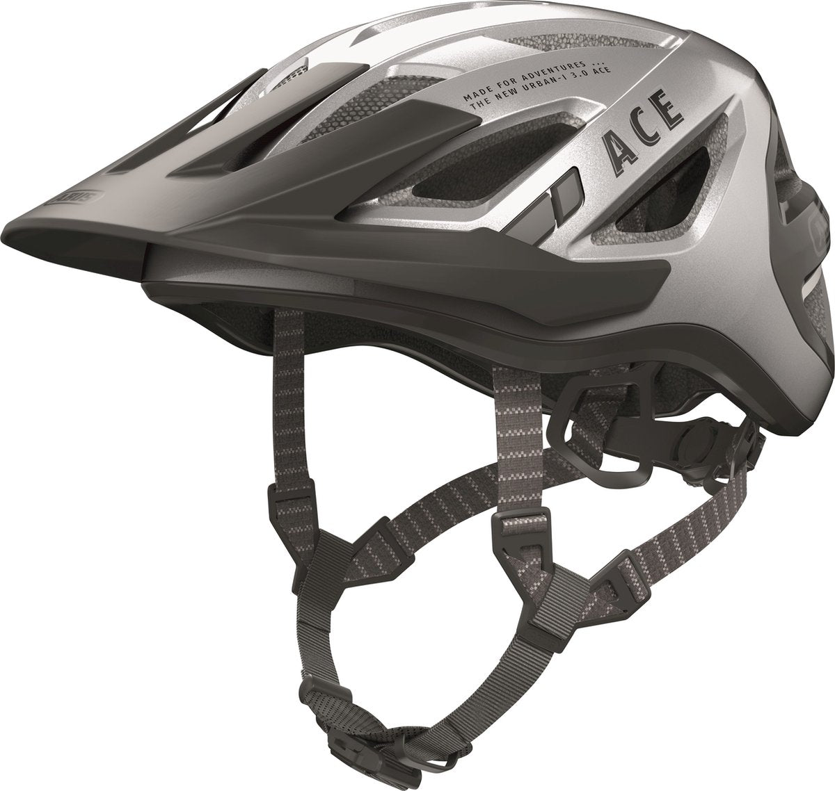 Abus Helm Urban-I 3.0 Ace GLEAM Silber M 52-58 cm