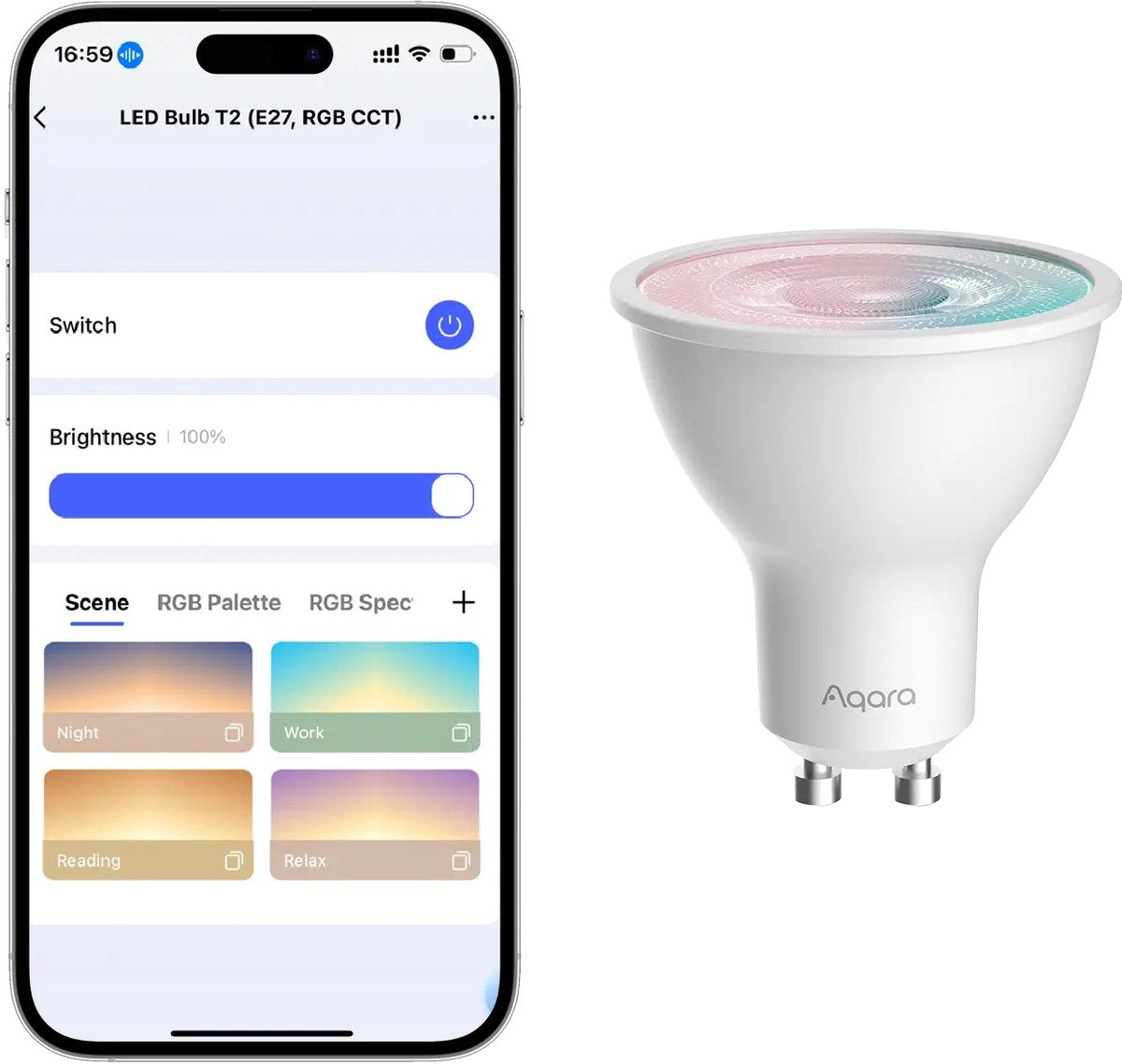 Aqara LED-Lampe T2 (RGB CCT, Gu10)